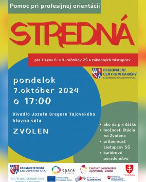 Stredn - pomoc pri profesijnej orientcii v priestoroch DJGT